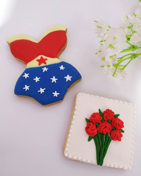 Ideias de biscoitos decorados para o Dia da Mulher