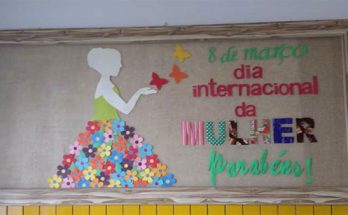 Ideias de painel ou mural decorativo para o Dia da Mulher